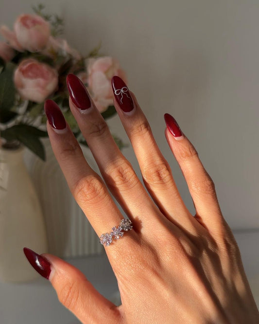 Triple Carnations Pink Ring