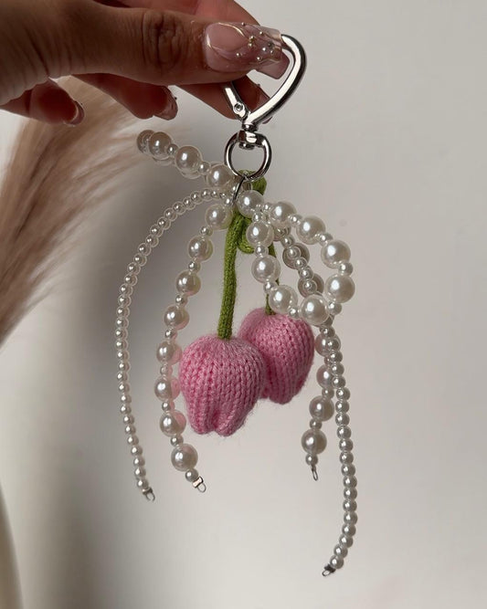 Kinda-Coquette Crochet Bag Charm