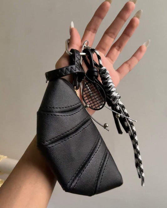 Y2k Leather Croissant Bag Charm