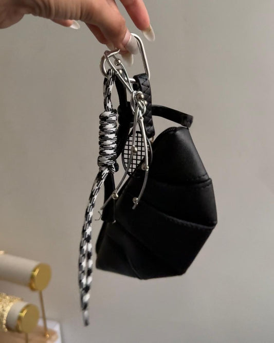 Y2k Leather Croissant Bag Charm