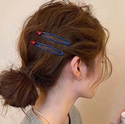 Cheesy-love Heart Hair Clip