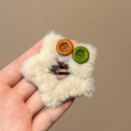 Star-girl Fur Hair Clip
