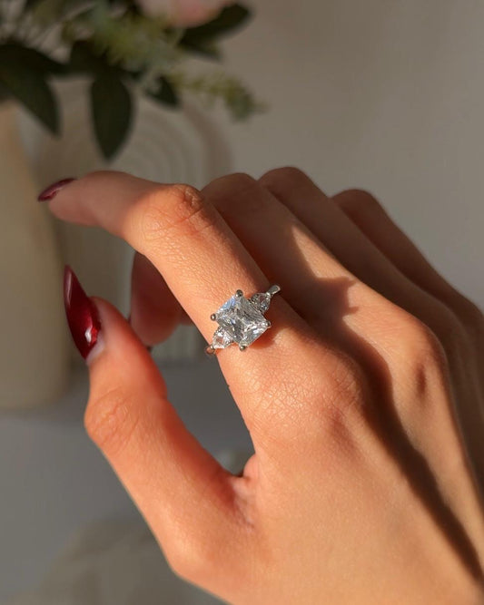 Whimsical Square-cut Ring