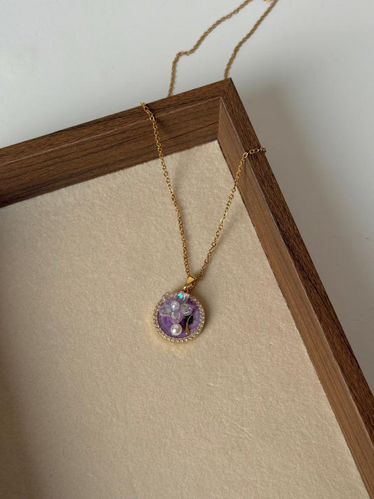Lilac Muse Vintage Necklace