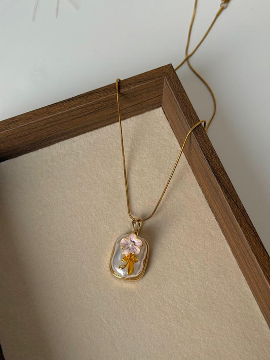 Floral Keepsake Necklace