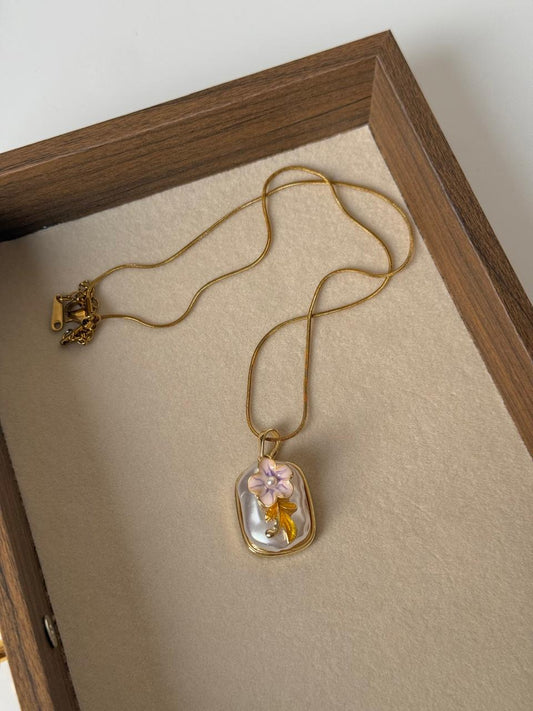 Floral Keepsake Necklace