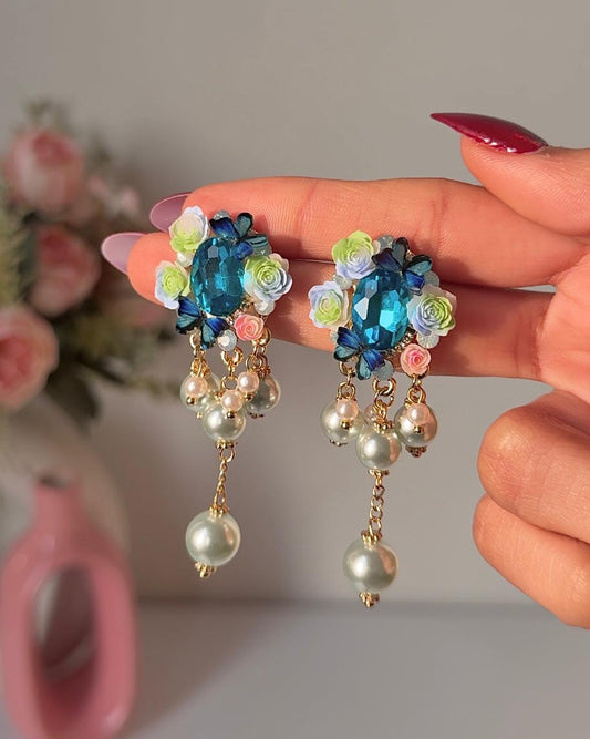 Bluebell Whisper Dreamy Pearl Earrings