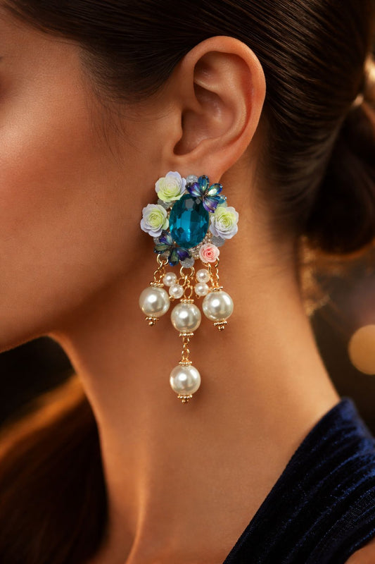 Bluebell Whisper Dreamy Pearl Earrings