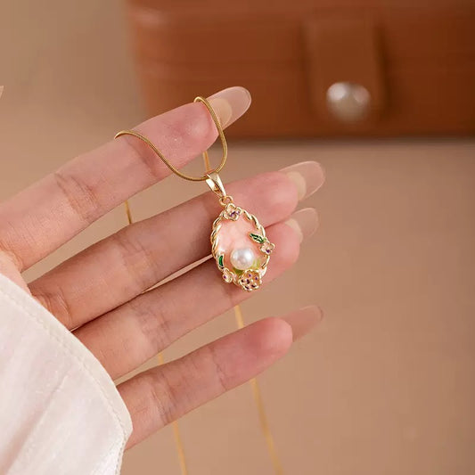 Pearly Enchantment Vintage Necklace