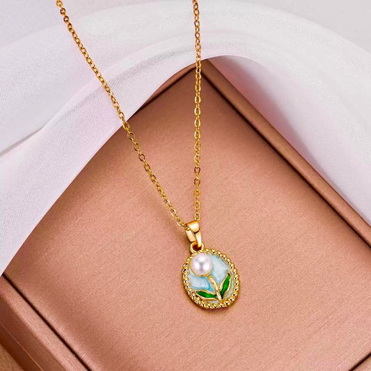 Old-charm Tulip Necklace