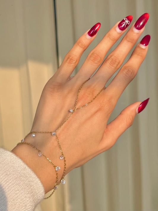 Glossed Hand Girly Hand chain