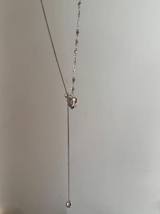 Silver affection Adjustable Necklace