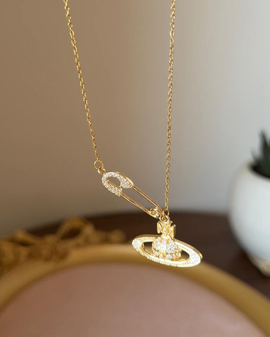 Saturn Sparkles Necklace