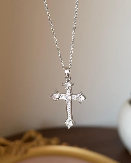 Blingy-Faith Cross Necklace