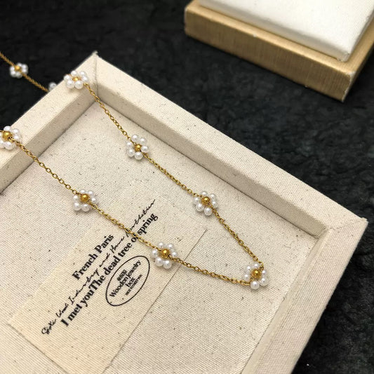Daisy-Darling Pearl Necklace