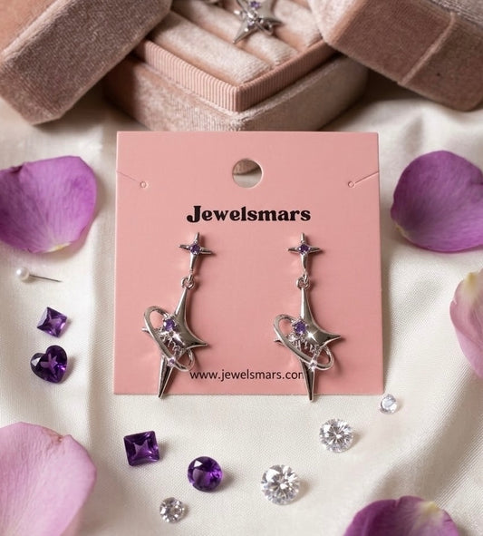 Lavender Lightning Earrings
