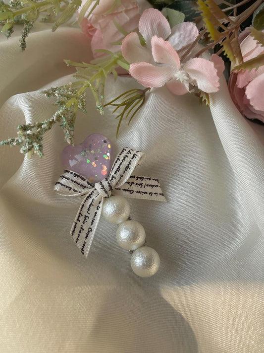 Love forever Pearl Hair Clip