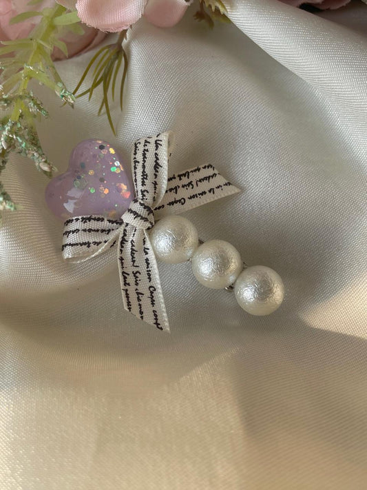 Love forever Pearl Hair Clip