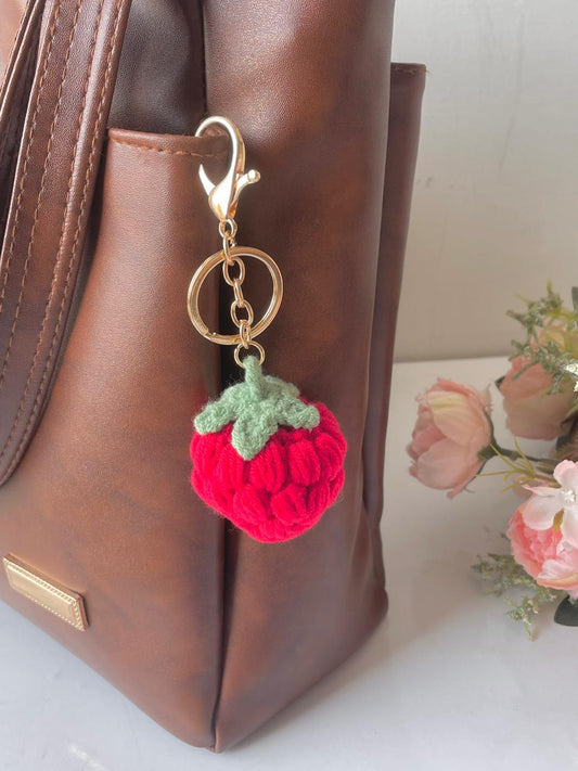 Sugarplum Strawberry Bag Charm