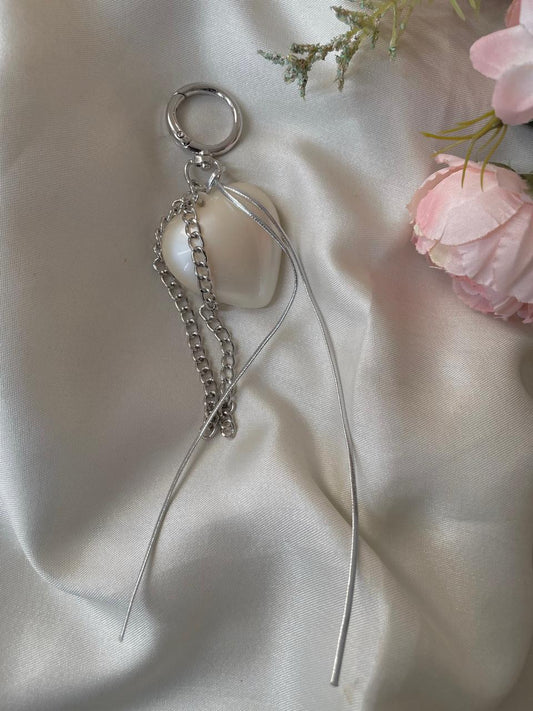 Heart of Pearl Bag Charm