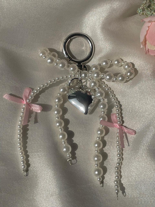 Just a girl Pearl Bag Charm