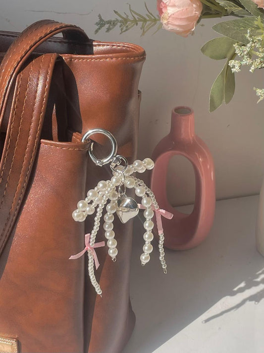 Just a girl Pearl Bag Charm