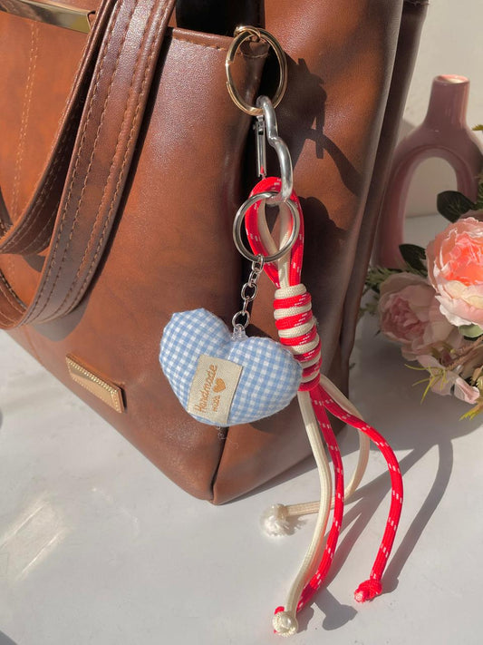 Striped Love Bag Charm
