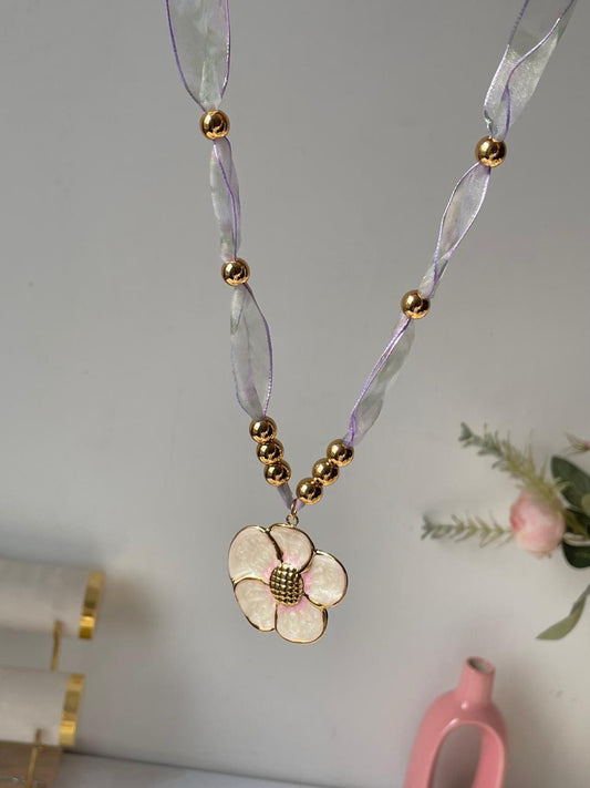 Taffeta Ribbon Necklace