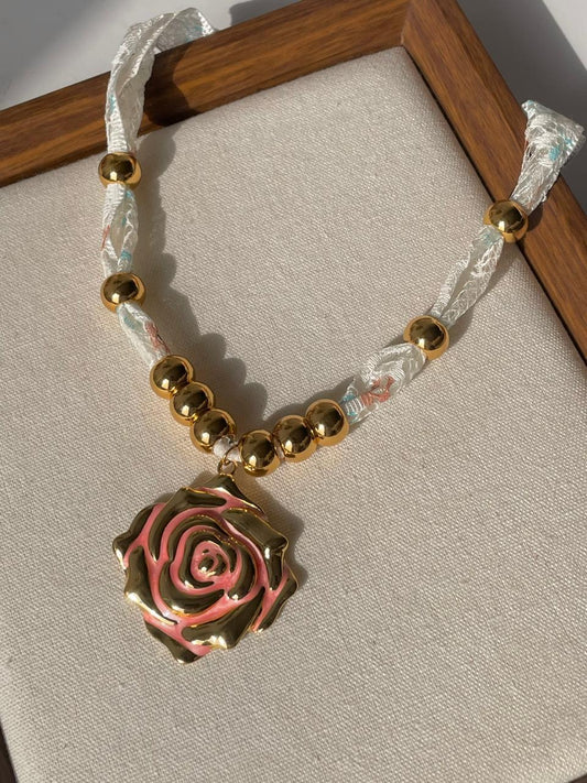 Rosetta Ribbon Necklace