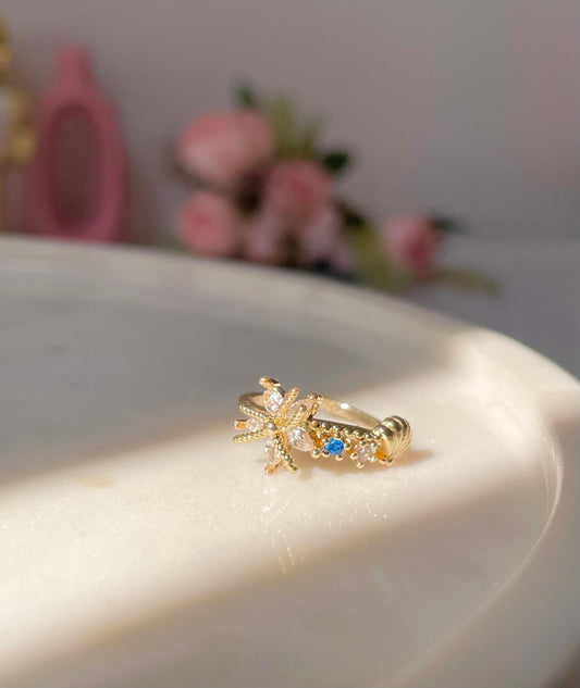 Twinkling Lagoon Ring