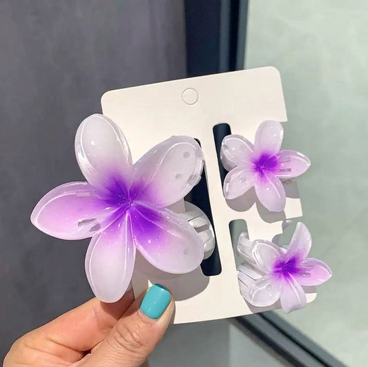 Pretty Purple Claw Clip Combo