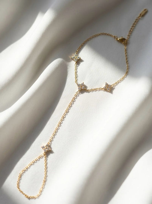 Celestine Rhinestone Hand Chain