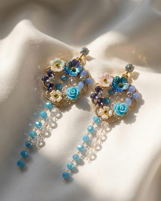 Ethereal Blue Spell Earrings