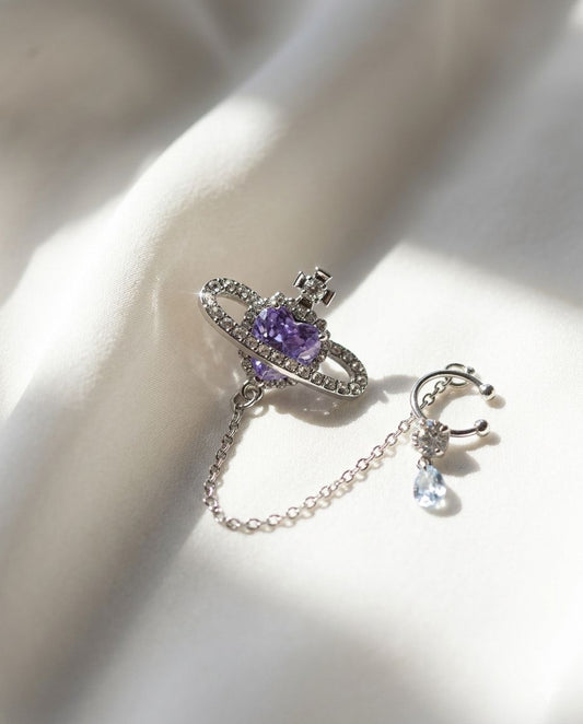 Purple Twilight Ear Cuff (1pc)