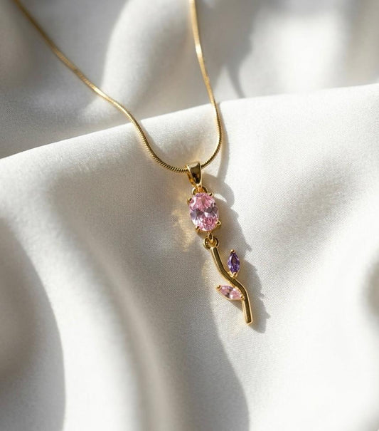 Spring Whisper Tulip Necklace