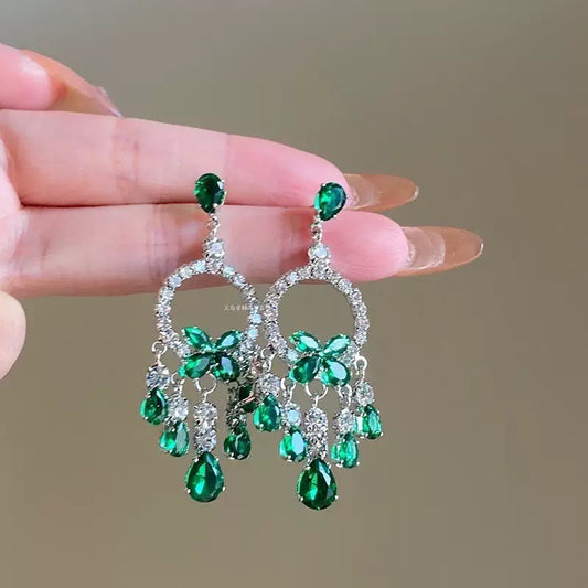 Green Gala Earrings