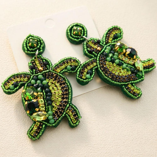 Turtle Moss Muse Earrings