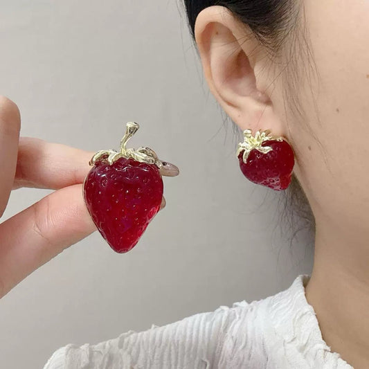Sweet Tooth Strawberry Earrings