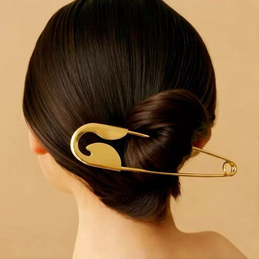 Current Obsession! Safety Pin Hair Clip
