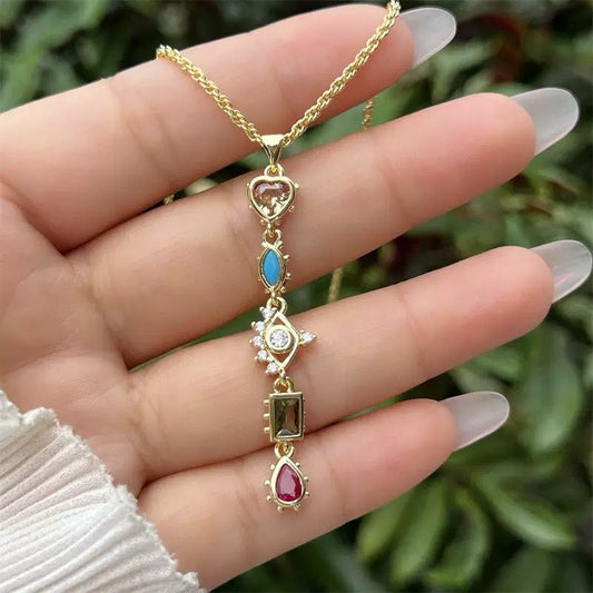 Divine Vintage Charm Y-Necklace