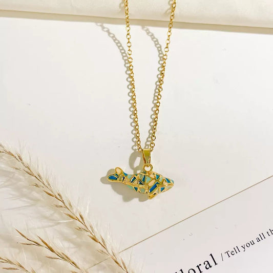 Mediterranean Muse Fish Necklace