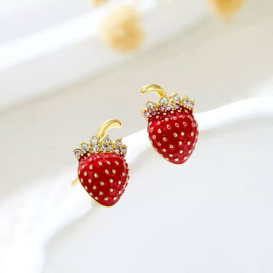 Sunmer Muse Strawberry Earrings