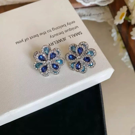 Ethereal Coded Flower Earrings