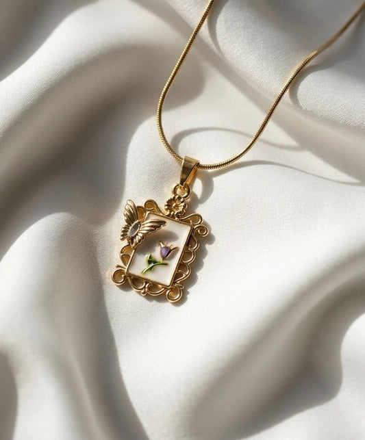 Flutter Away Vintage Necklace