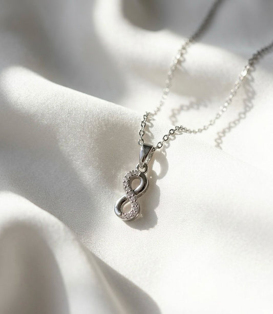 Endless Sparkles Infinity Necklace