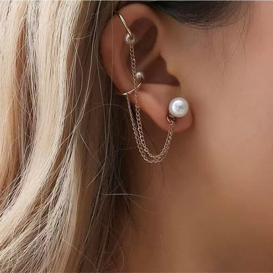 Angelic Threader Pearl Ear-Cuffs (1-pc)