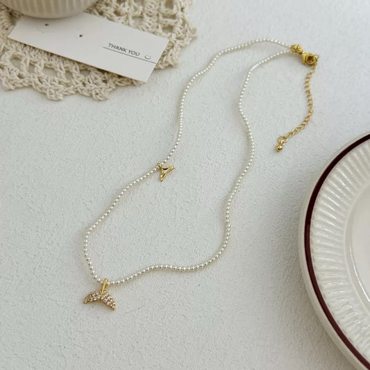 Siren Song Pearl Necklace (alloy)