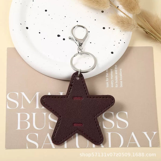 Stella Mood Faux-Leather Star Keychain