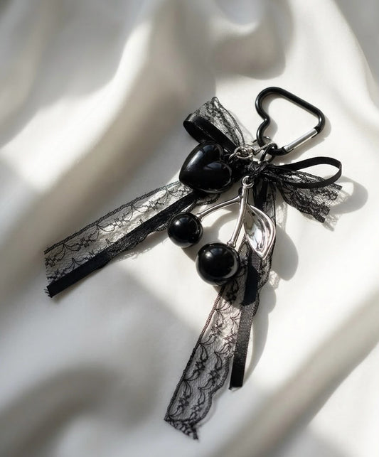 Gothic Cherry Lace Charm