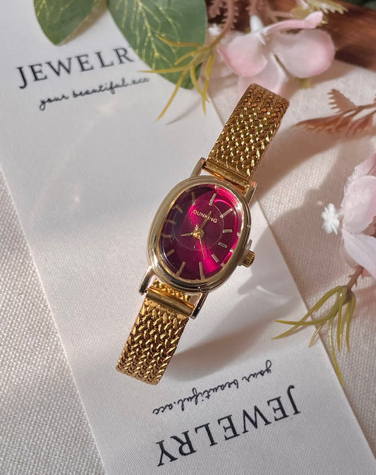 Crimson Muse Oval Watch